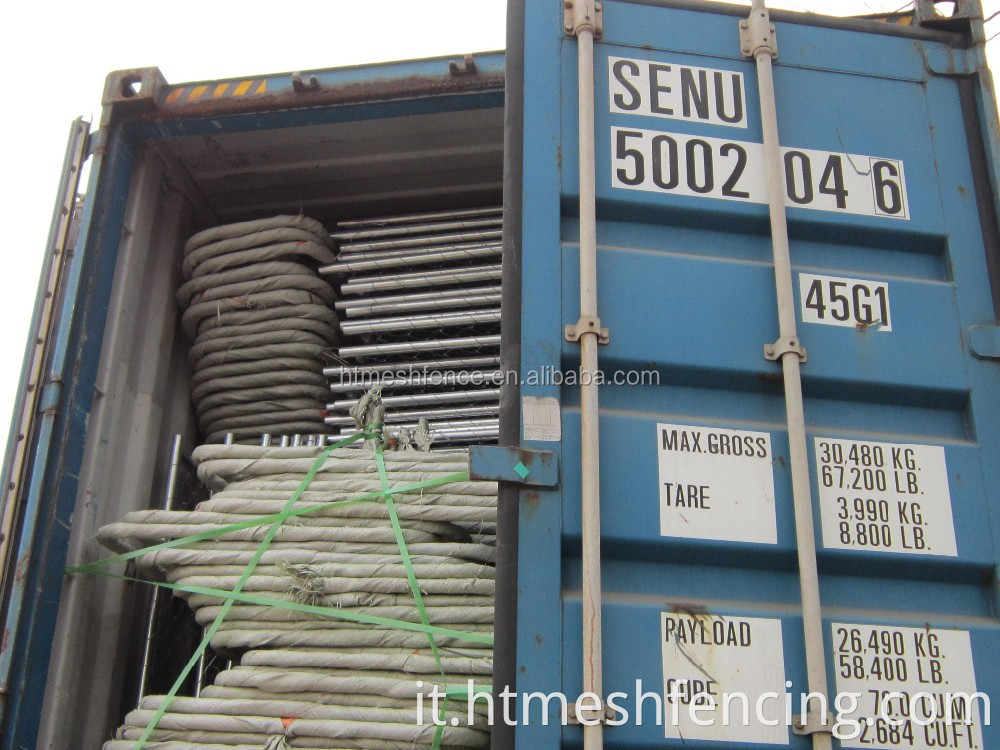 Edilizia galvanizzata all'ingrosso 2100*2400 mm Fence a catena temporanea